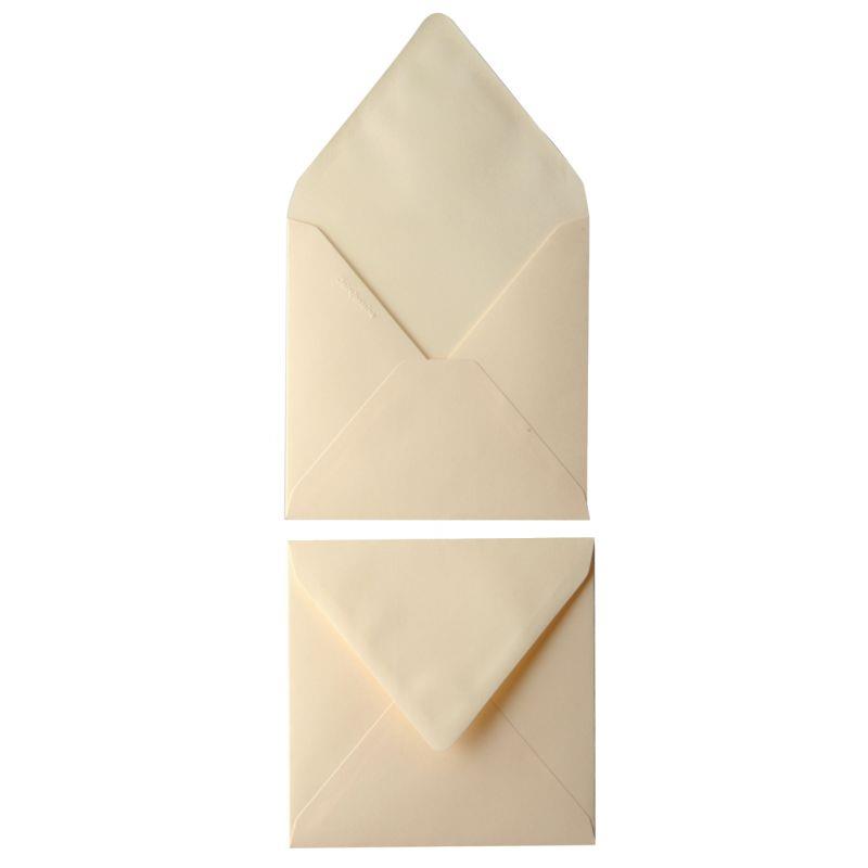 Image de  Paquet de 20 enveloppes Pollen 140x140mm 120g ivoire 