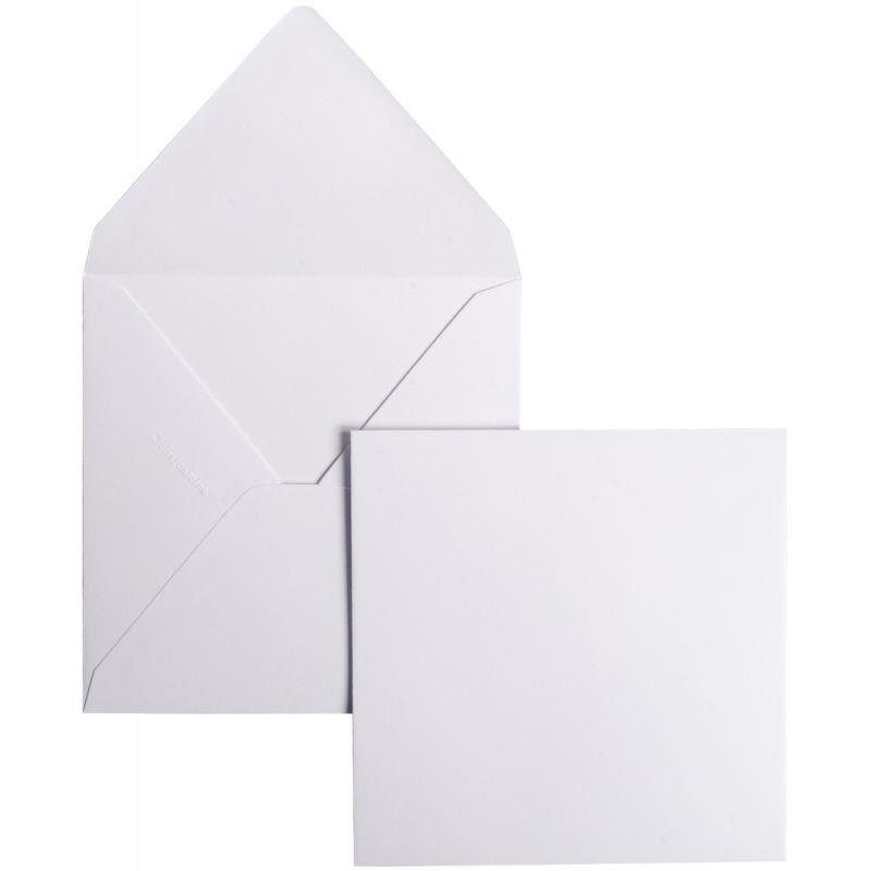Image de  Paquet de 20 enveloppes Pollen 140x140mm 120g blanc 
