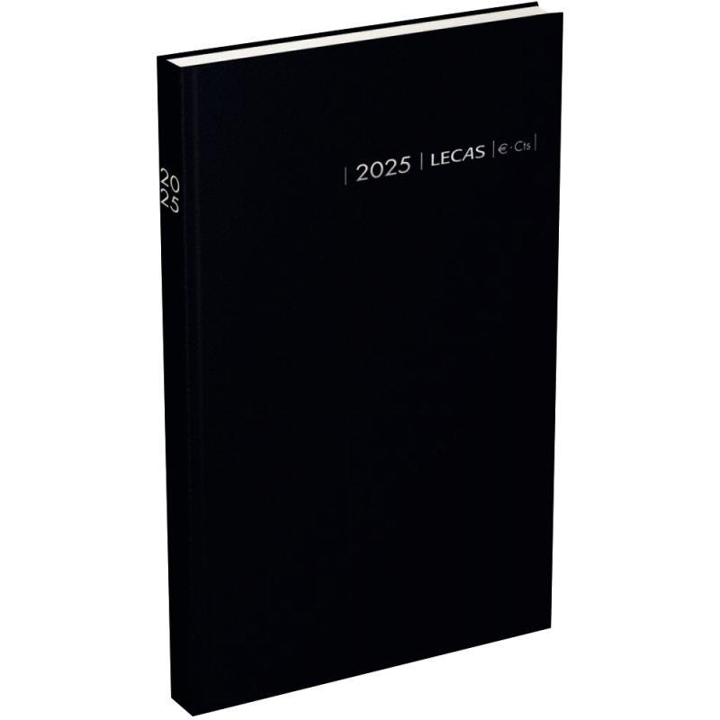 Ref. 52512, Agenda carre 1 jour euro/centimes noir, marque N.C