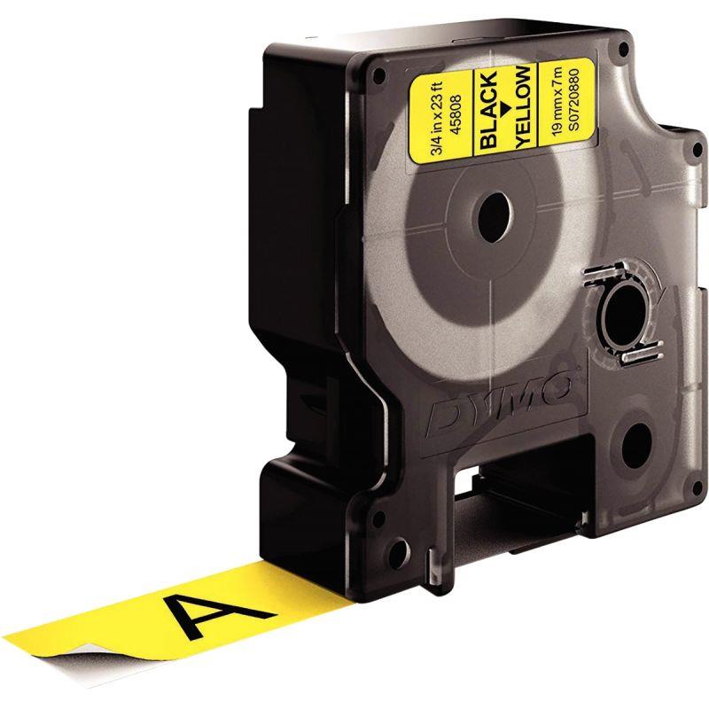 Image de  Recharge DYMO D1 19 mm x 7 m impression noir support jaune 