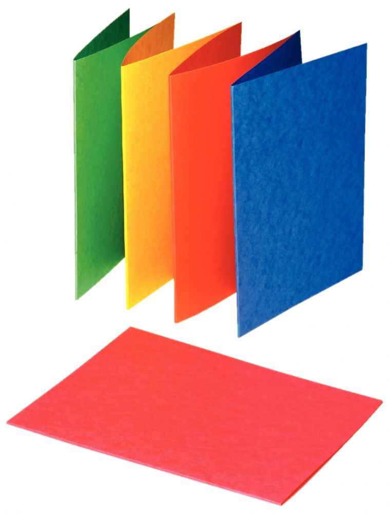 Image de  Paquet de 25 chemises en carte lustrée 225g, format 24x32 cm, coloris assortis 