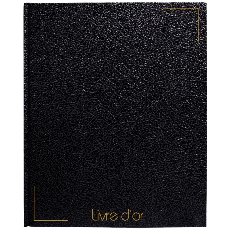 Image de  Livre d''or 128 pages, noir tranche or 