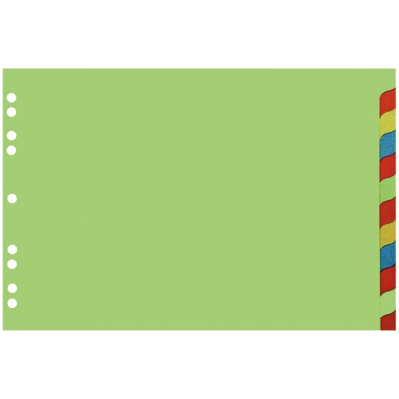 Image de  Jeu de 12 intercalaires en carte recyclée 170g, format A4 à l''italienne 