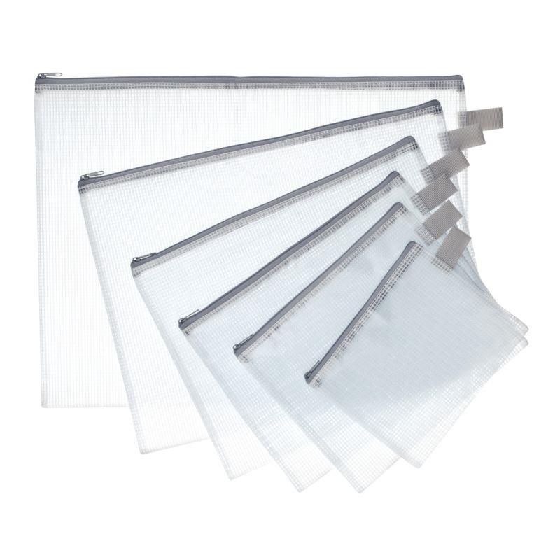 Image de  Pochette fourre-tout 130x170mm grise 