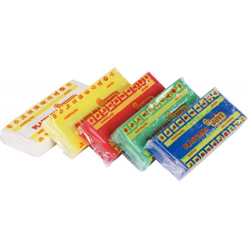 Image de  Boîte de 15 pains de 150 grammes de pâte à modeler Plastilina couleurs primaires assorties 