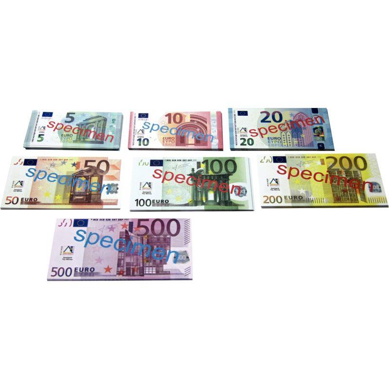 Image de  Sachet de 140 billets euros assortis 
