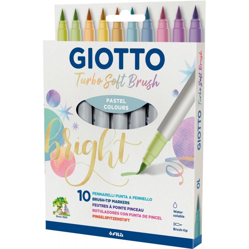 Image de  Etui de 10 feutres Soft Brush pastel 