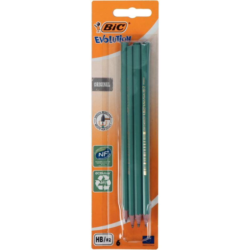 Image de  Blister de 6 crayons graphite HB Evolution 