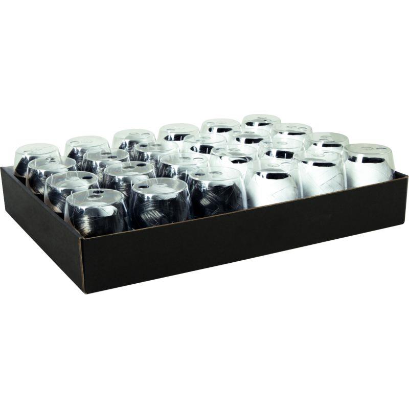 Image de  Lot de 24 bobines de bolduc 10mx7mm noir/blanc 