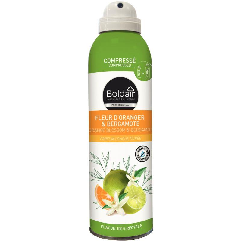 Image de  Aérosol 250ml désodorisant compressé fleur d''oranger bergamote 