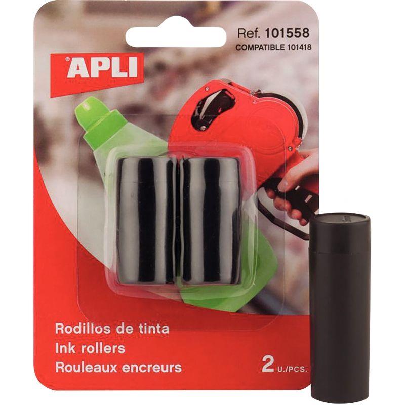 Image de  Blister de 2 rouleaux encreur pour pince a étiqueter 101418 