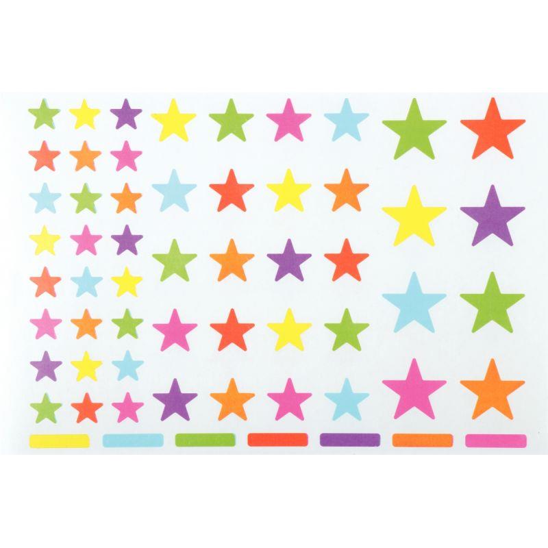Image de  Pochette 624 gommettes étoiles couleur peps 