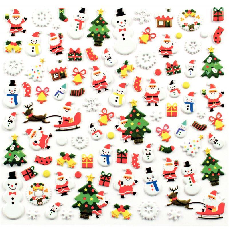 Image de  Sac de 314 stickers 3D noel 
