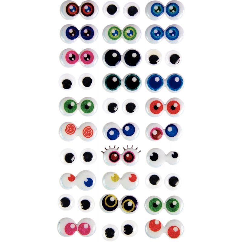 Image de  Sac de 5x30 paires yeux adhésifs 3D 