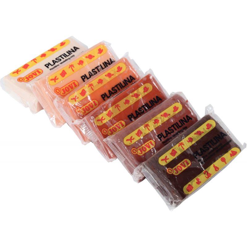 Image de  Boite de 18 pains 50 grammes Plastilina multiculturel 