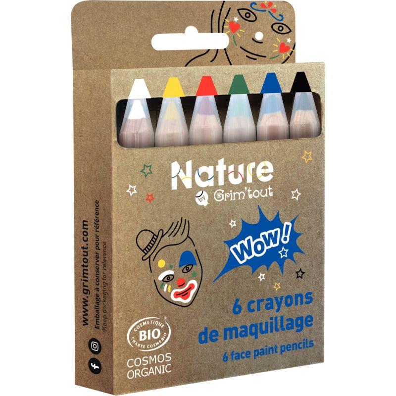 Image de  Set de 6 crayons de maquillage Bio assortis 