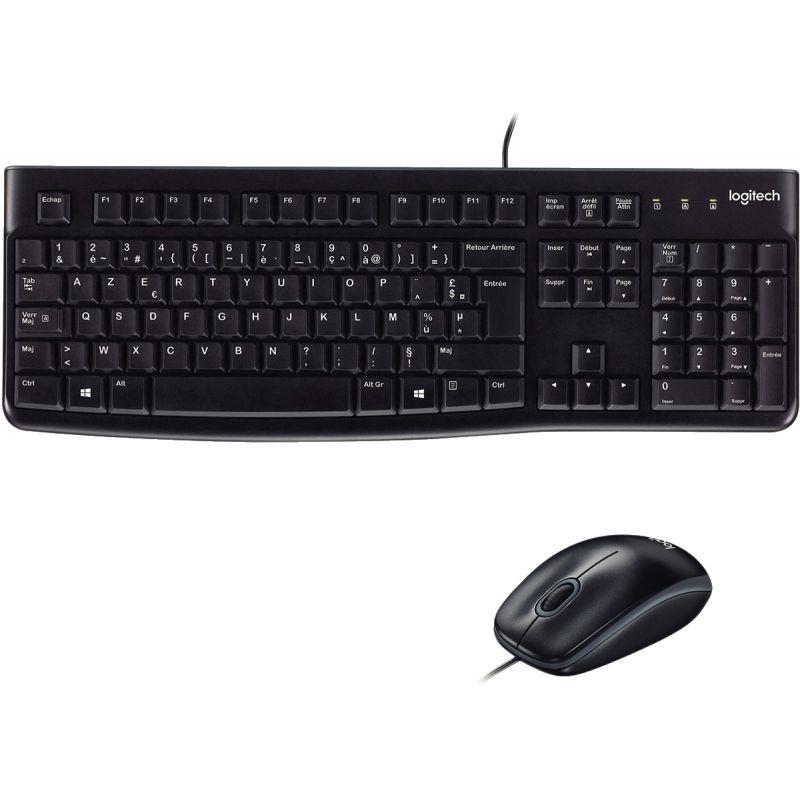 Image de  Pack clavier et souris filaire Logitech MK120 couleur noir 