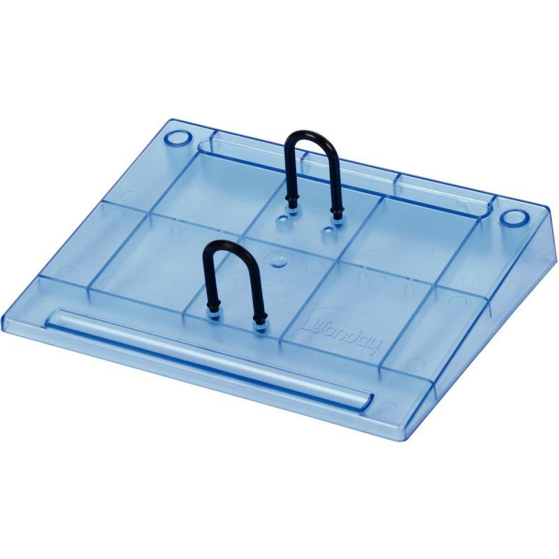 Image de  Socle plastique bleu transparent 