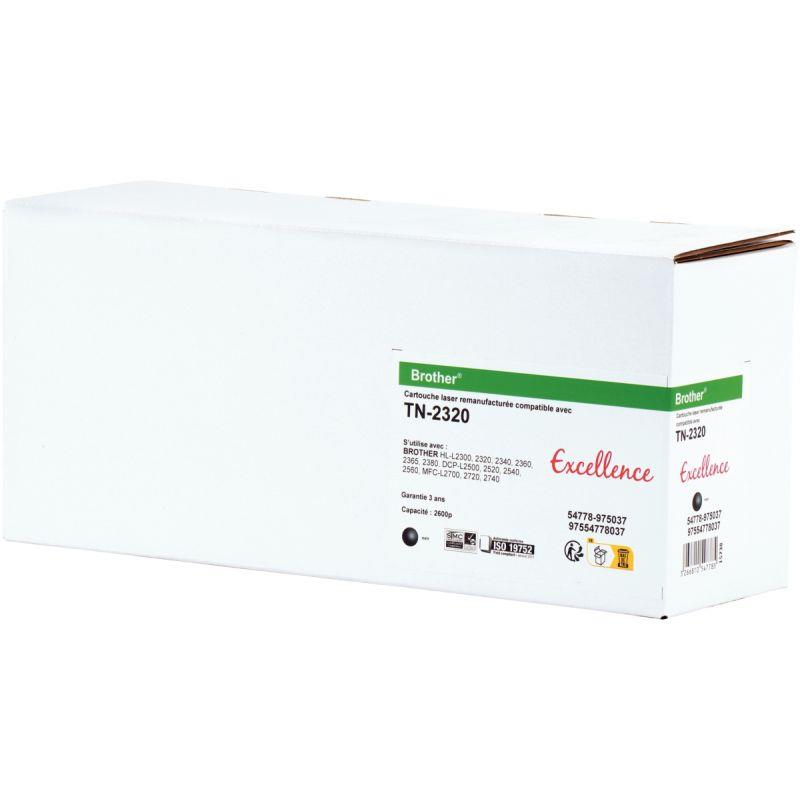 Image de  Excellence toner laser noir haute capacité compatible Brother TN2320 