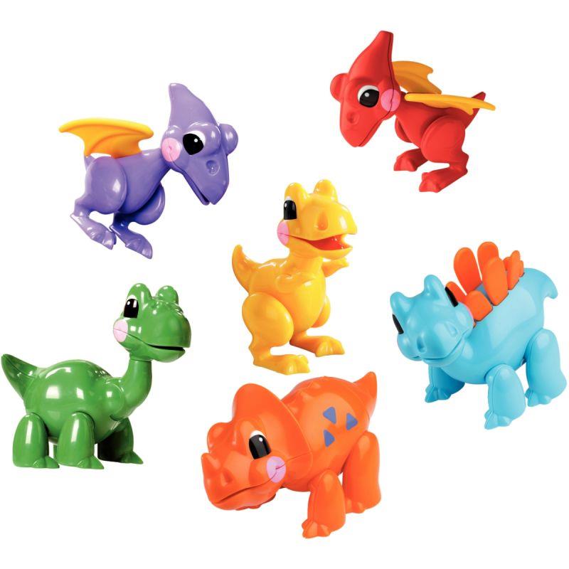 Image de  Lot de 6 dinosaures TOLO 
