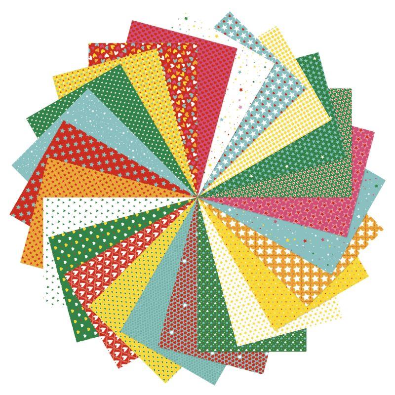 Image de  Paquet de 96 feuilles papier coeur étoiles 80g format A4 