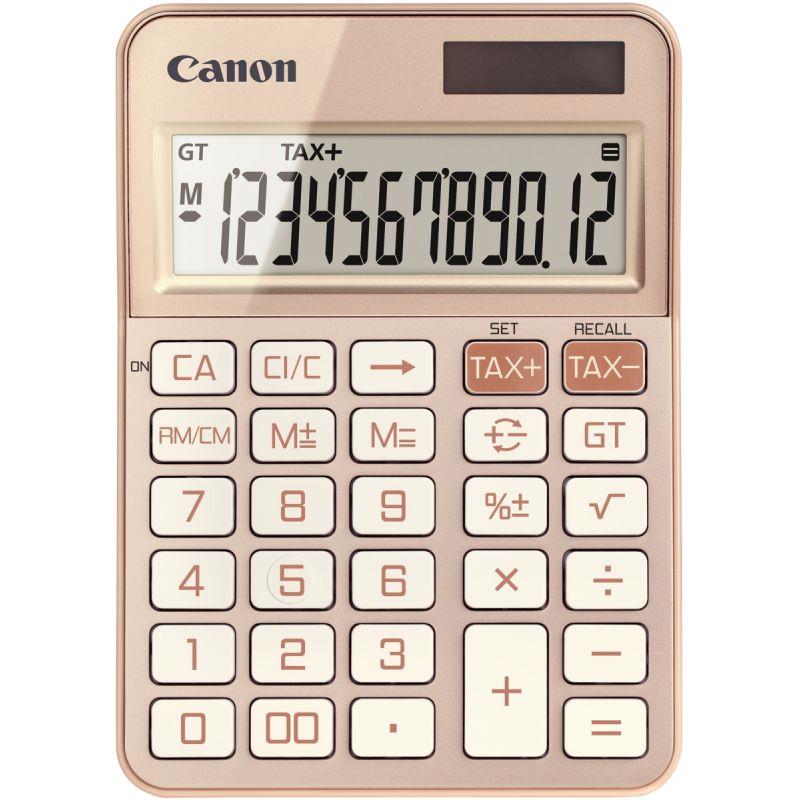 Image de  Machine à calculer pour bureau 12 chiffres Canon KS-125KB Or Rose 