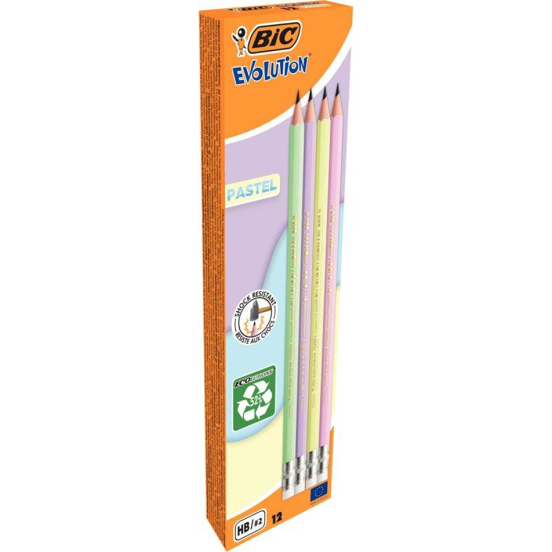 Image de  Boîte de 12 crayons graphite Évolution pastel 