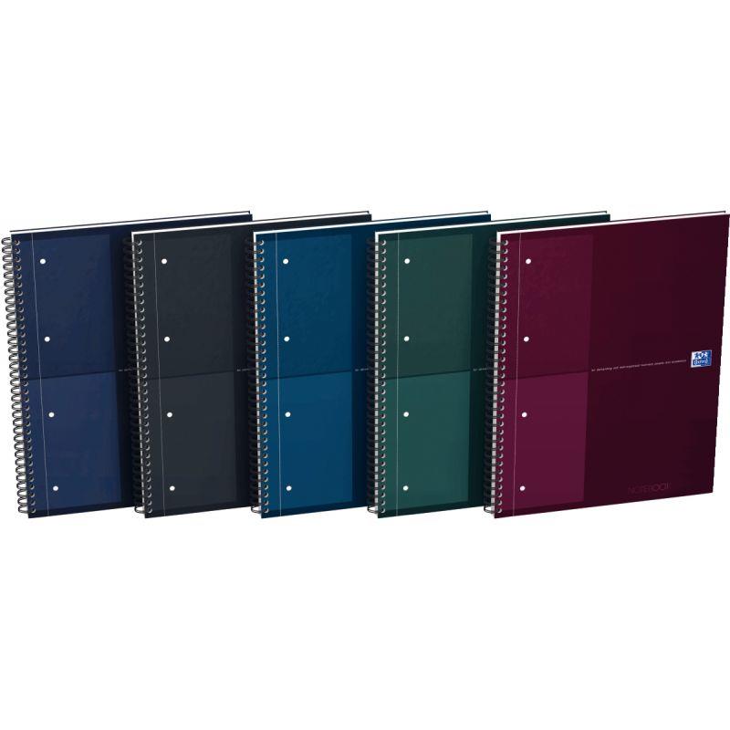 Image de  Cahier à reliure intégrale NOTEBOOK Collector format A4+ quadrillé 5x5, 160 pages perforées 