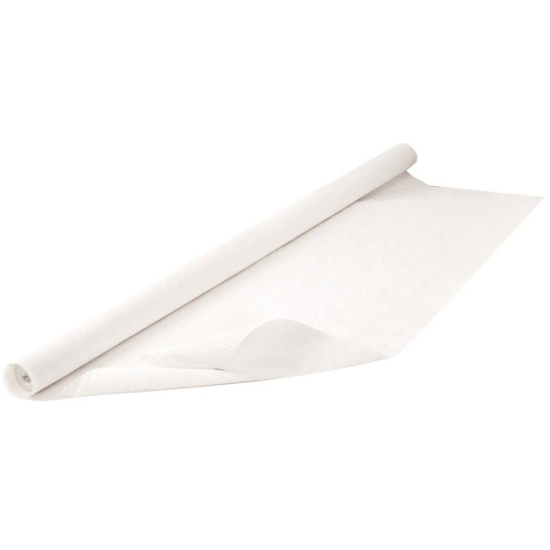 Image de  Rouleau nappe blanche damassée 10x1,2m 