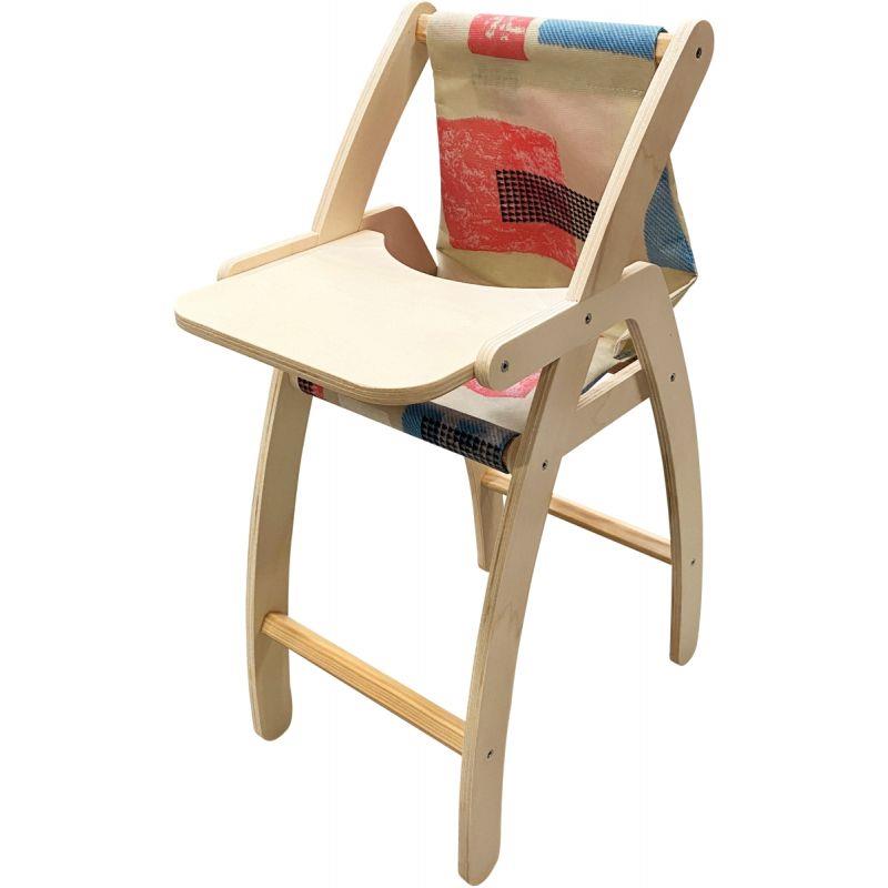 Image de  Chaise haute en bois pour poupée 