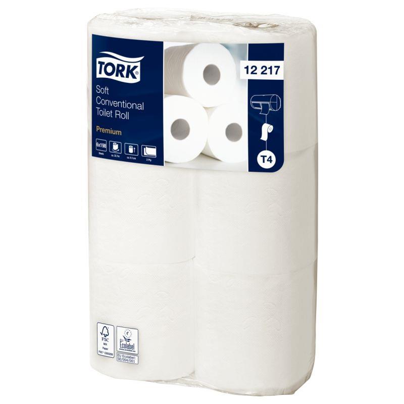 Image de  Lot de 6 rouleaux papier hygiènique Premium 2 plis 