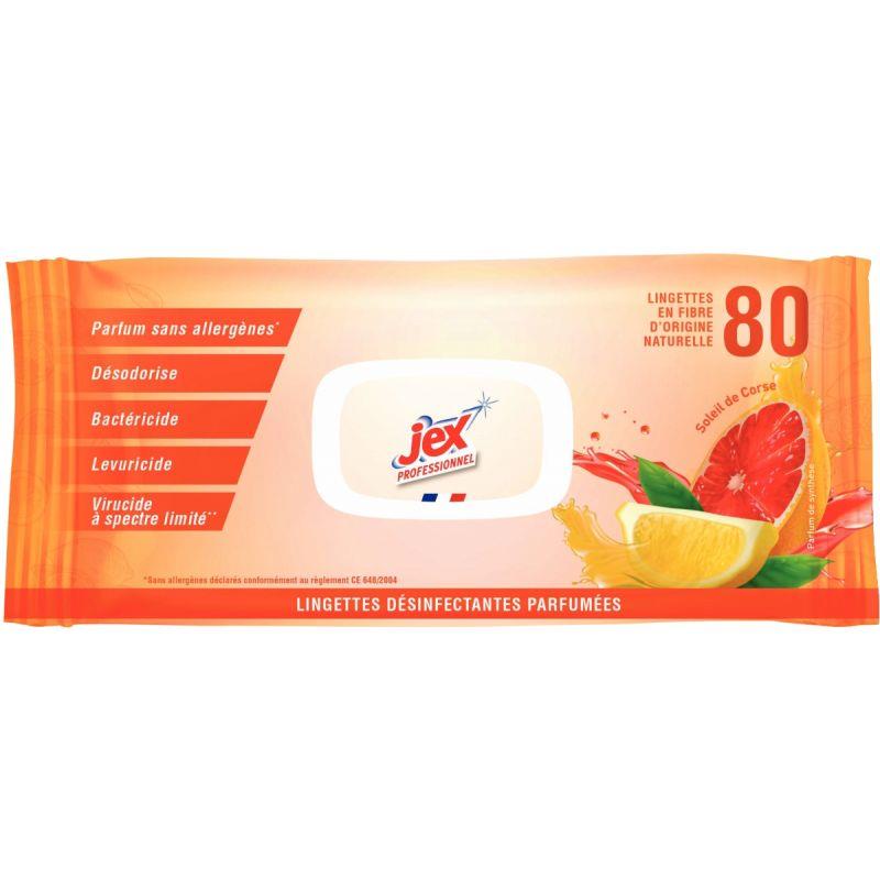 Image de  Paquet de 80 lingettes JEX PROFESSIONNEL nettoyantes et désinfectantes 