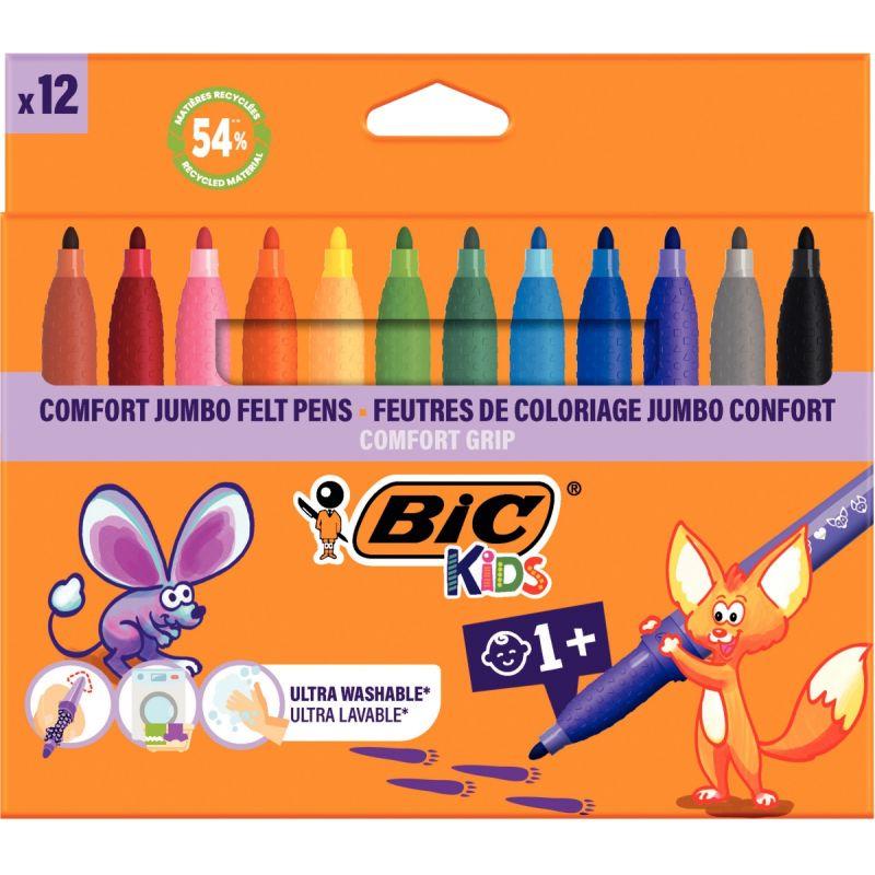 Image de  Etui de 12 feutres Confort Jumbo assortis 