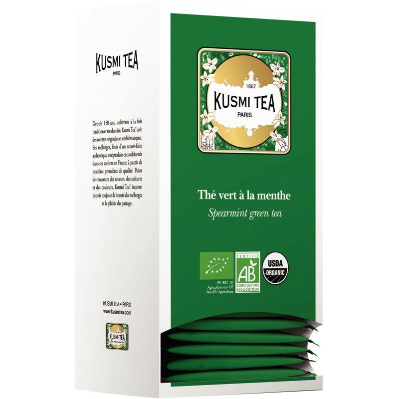 Image de  Boite 25 sachets thé vert menthe Kusmi Tea 