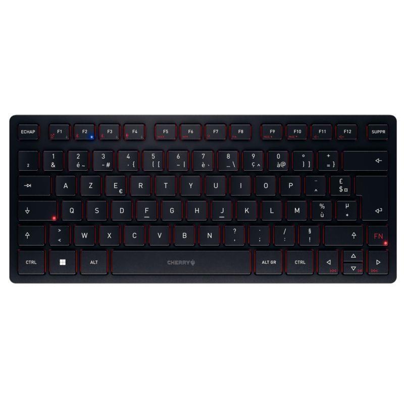 Image de  Clavier compact sans fil rechargeable Cherry noir 
