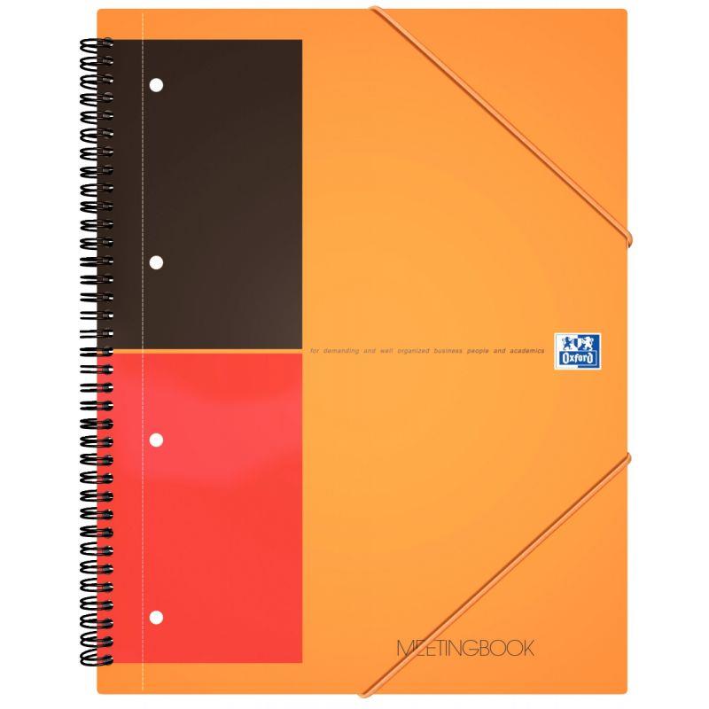 Image de  Reliure intégrale MEETINGBOOK format A4+ ligné 6 mm, 160 pages perforées 