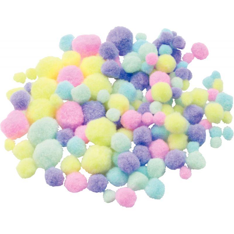 Image de  Sachet de 300 pompons pastel assortis 