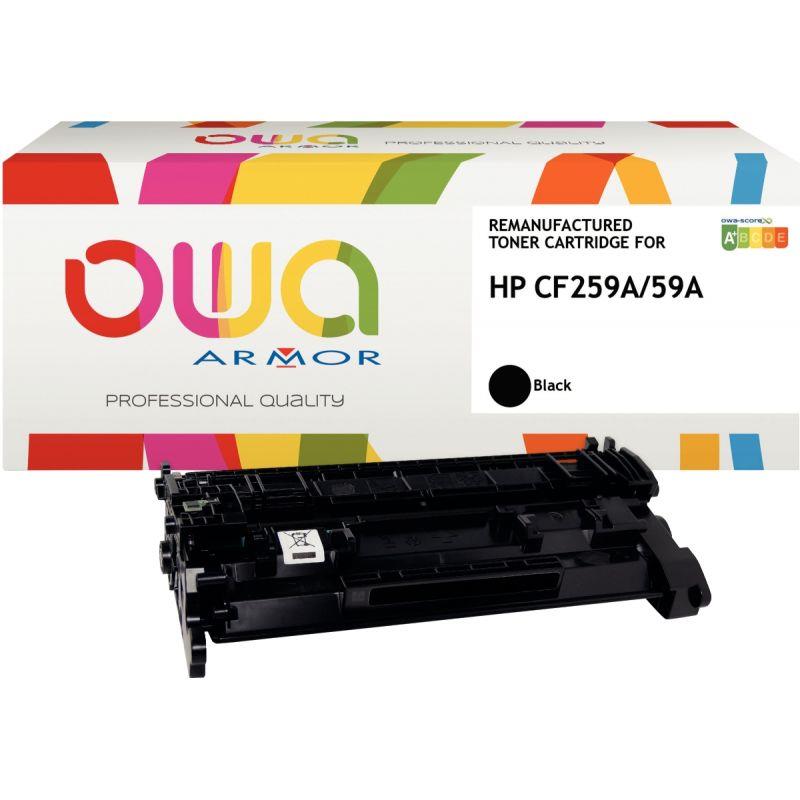 Image de  OWA cartouche laser noire haute capacité remanufacturée compatible HP 59A (CF259A) 
