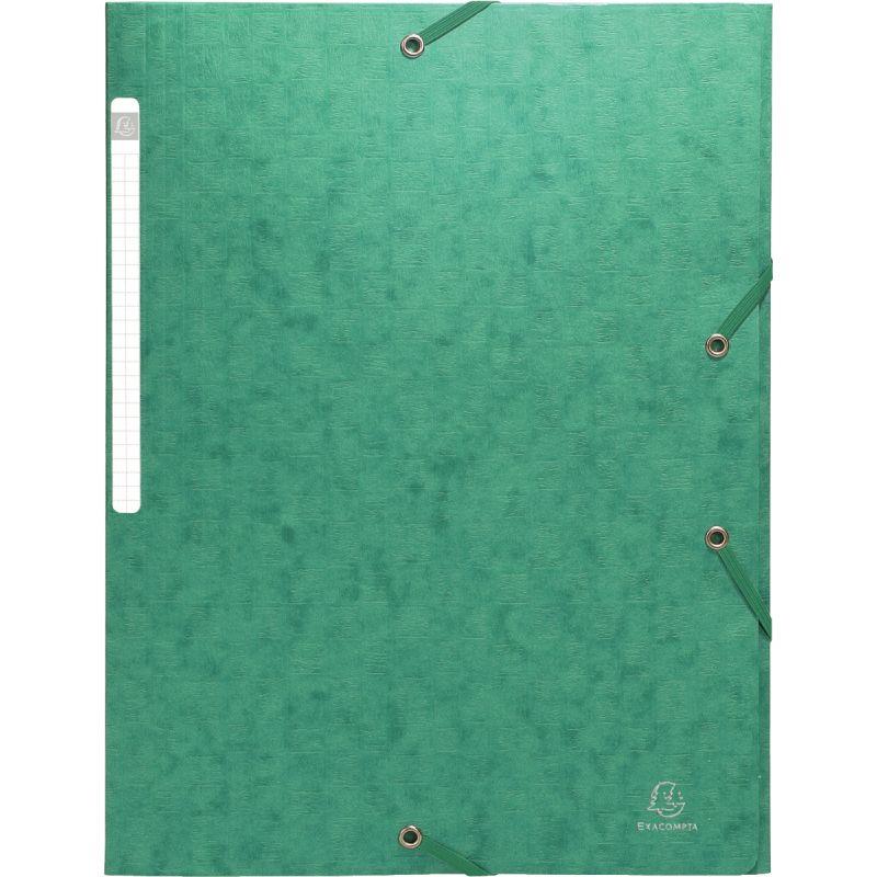 Image de  Chemise 3 rabats à élastiques SCOTTEN en carte lustrée 600g, vert 