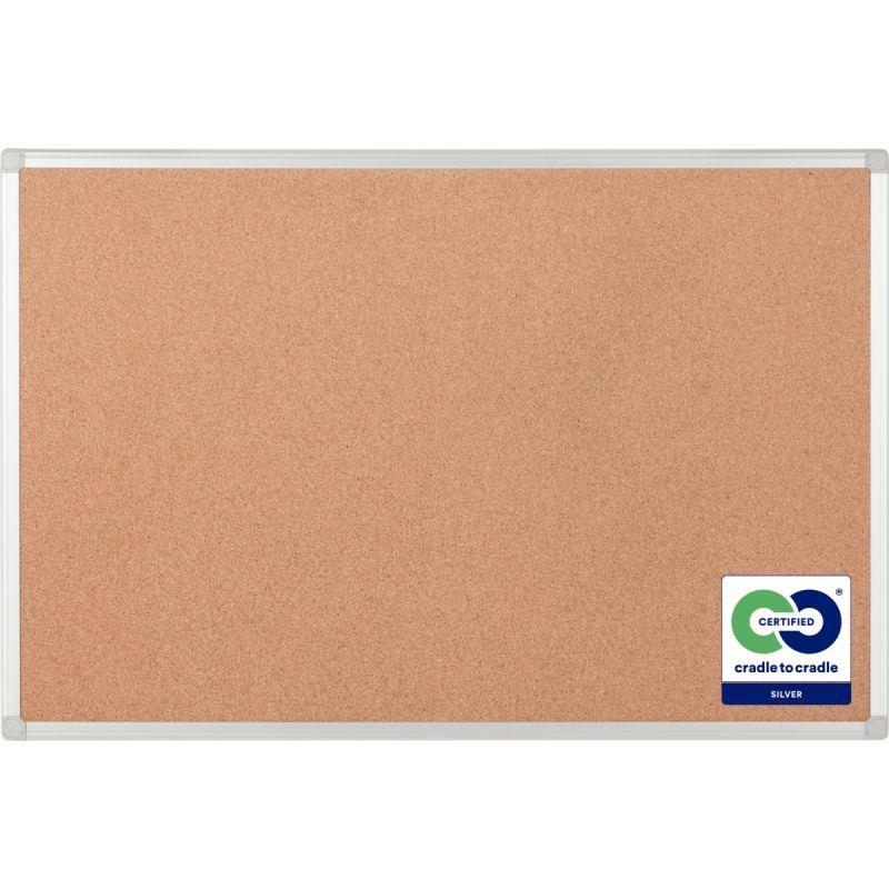 Image de  Tableau liège Earth 90x60cm cadre alu 