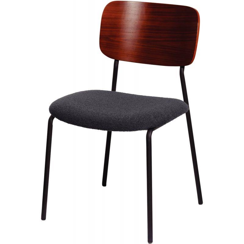 Image de  Lot de 2 chaises Lisa anthracite 
