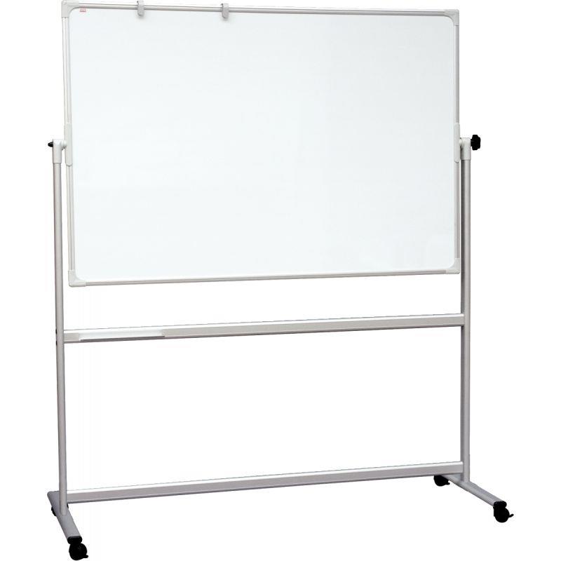 Image de  Tableau blanc émaillé rotatif 2 faces 90x120cm 