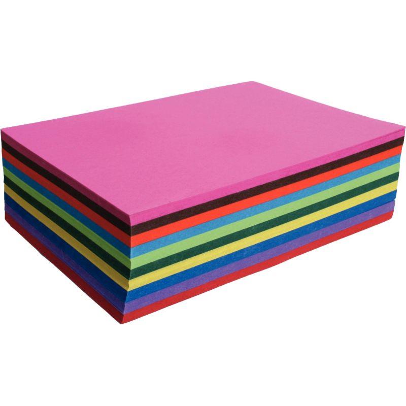 Image de  Paquet de 100 feuilles de papier couleur recyclé format A4 210g 