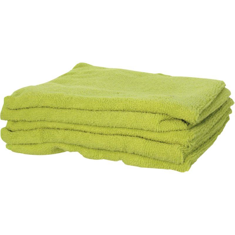 Image de  Paquet de 5 chiffons microfibres 280g 40x40 cm vert 