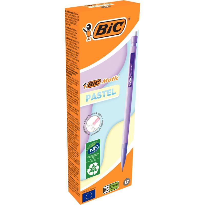 Image de  Boîte de 12 portemines Matic pastel 0,7mm assortis 