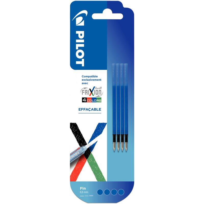 Image de  Blister 4 recharges pour Frixion Ball 4 Couleurs bleues 