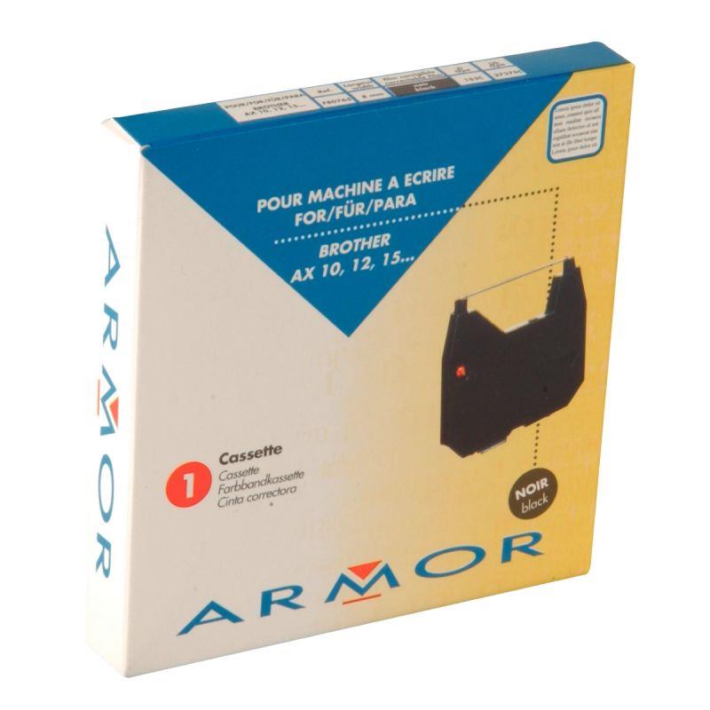 Image de  Armor ruban cassette noir compatible Brother 1030 - AX10 