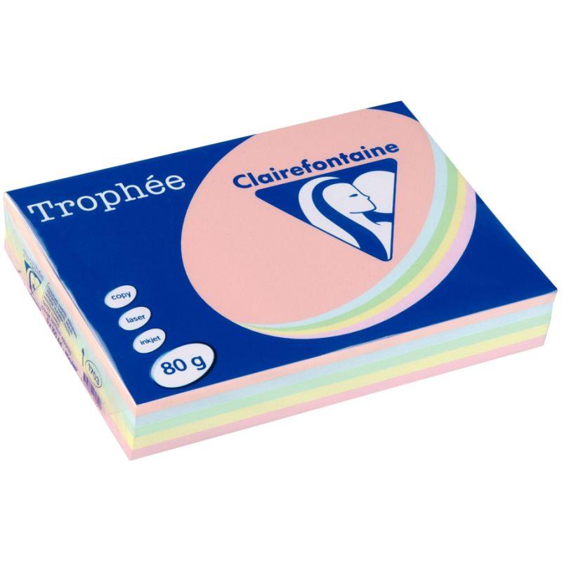 Image de  Ramette de 500 feuilles format A4 80g assortis pastel 