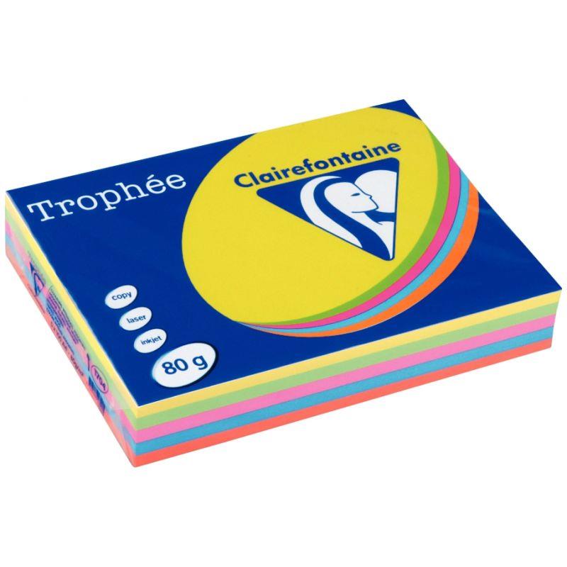 Image de  Ramette de 500 feuilles format A3 80g assortis intense CLAIREFONTAINE 