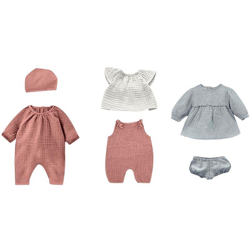 Image de  Lot de 3 tenues filles pour poupées 30/32 cm 